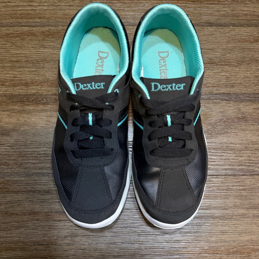 Dexter Dani Womens Bowling Shoes Black Teal Size 7.5 B Athletic Sneakers - Picture 3 of 8